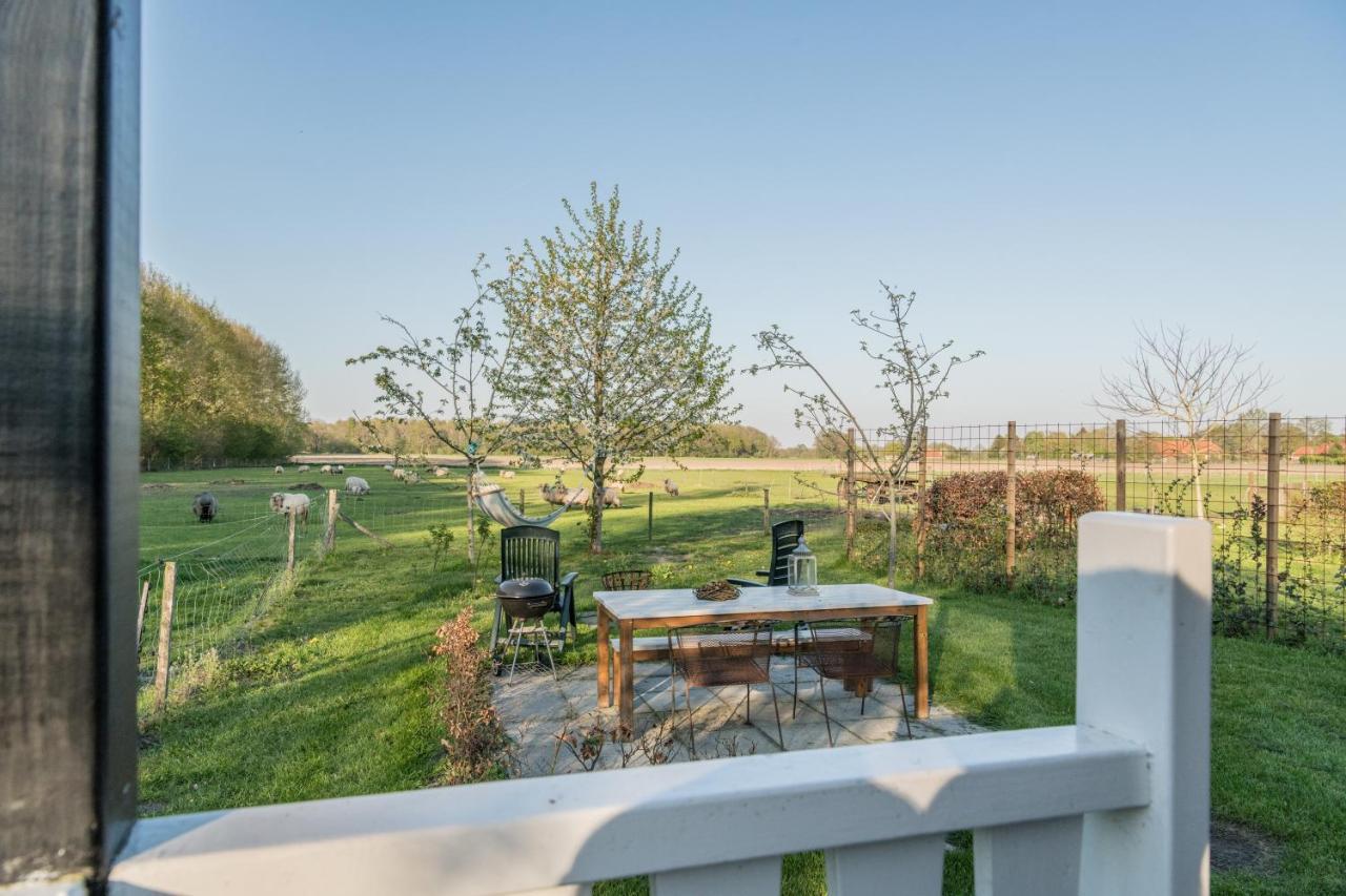 Pipowagen Elsebein Groningen Westerwolde Unieke Ligging Met Eigen Tuin En Vrij Uitzicht Over Veld Naar Natuurgebied Onstwedde Kültér fotó
